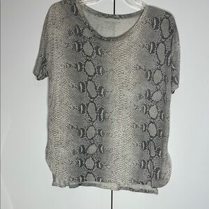 Majestic filatures Snake Print Short Sleeve Top